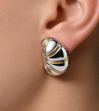ARETES BOQUETE PLATEADO