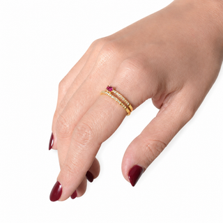 ANILLO MONA DORADO