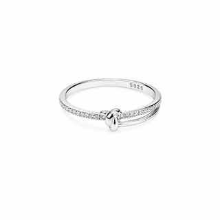 ANILLO NUDO PLATEADO
