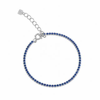 PULSERA ARECA PLATEADA AZUL