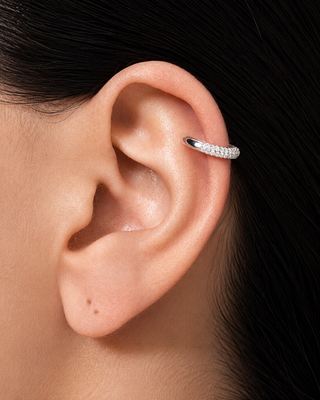 EAR CUFF OLA PLATEADO
