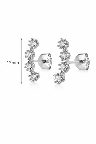 ARETES LUXOR PLATEADO