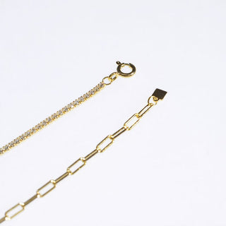 CADENA ALISA  DORADO|BLANCO