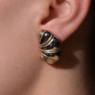 ARETES BOQUETE PLATEADO