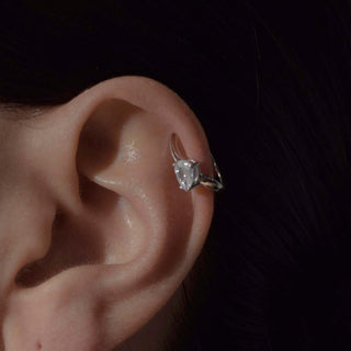 EAR CUFF GINGER PLATEADO