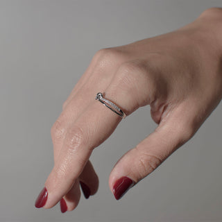 ANILLO NUDO PLATEADO