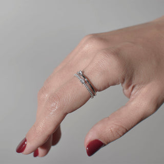 ANILLO DUNA PLATEADO