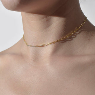 CADENA ALISA  DORADO|BLANCO