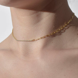 CADENA ALISA  DORADO|BLANCO