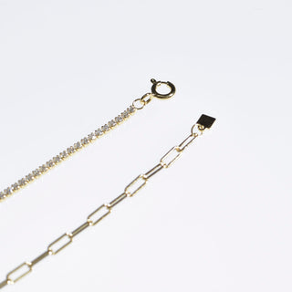 CADENA ALISA  DORADO|BLANCO