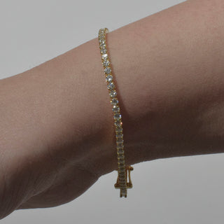 PULSERA TENNIS DORADO