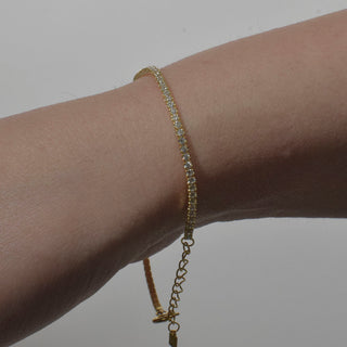 PULSERA ARECA DORADO CRISTAL