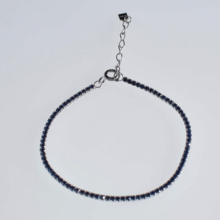 PULSERA ARECA PLATEADA AZUL