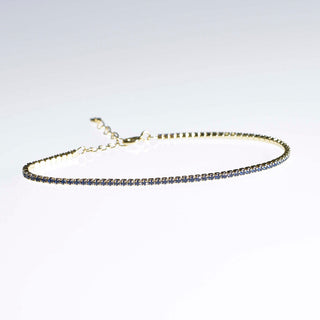 PULSERA ARECA DORADO AZUL