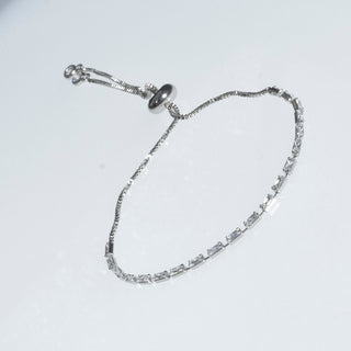 PULSERA STAT PLATEADA CRISTAL