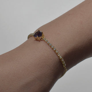 PULSERA RIBE MORADA FLE
