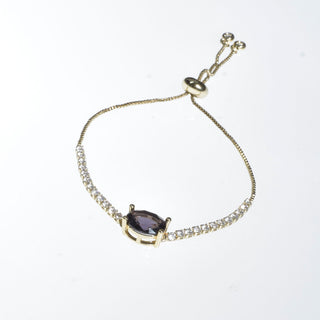 PULSERA RIBE MORADA OVAL