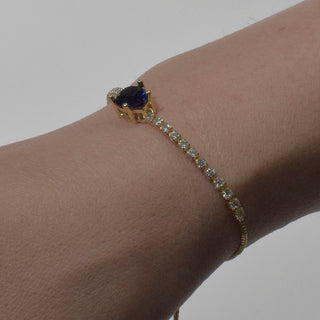 PULSERA RIBE AZUL FLE