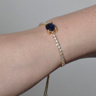 PULSERA RIBE AZUL OVAL