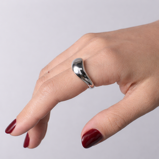 ANILLO ROMA PLATEADO