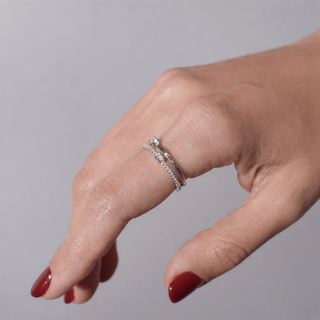 ANILLO DUNA PLATEADO