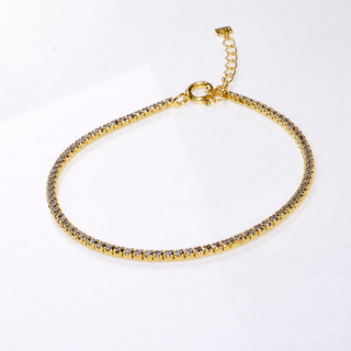 PULSERA ARECA DORADA MORADA