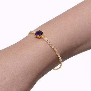 PULSERA RIBE MORADA FLE