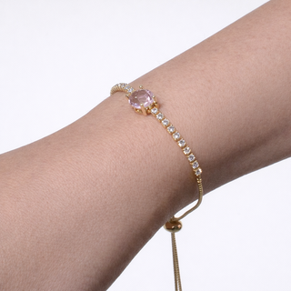 PULSERA RIBE ROSA OVAL