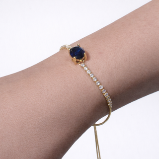 PULSERA RIBE AZUL OVAL