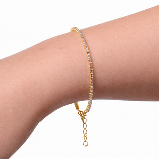 PULSERA ARECA DORADA MORADA