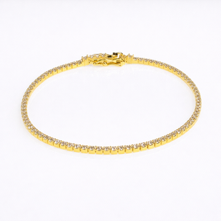 PULSERA TENNIS DORADO