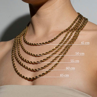 CADENA AVA DORADA 3MM