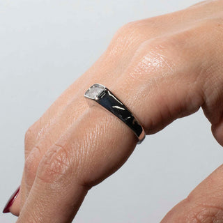 ANILLO BORA PLATEADO