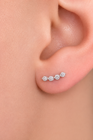 ARETES LUXOR PLATEADO