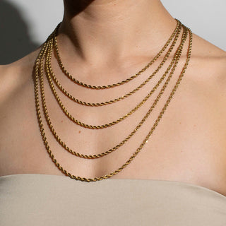 CADENA AVA DORADA 3MM