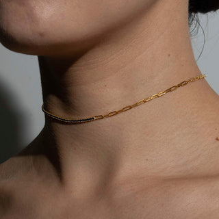 CADENA ALISA DORADO|MORADO