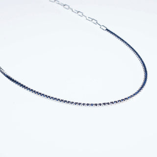 CADENA ALISA  PLATEADO|MORADO