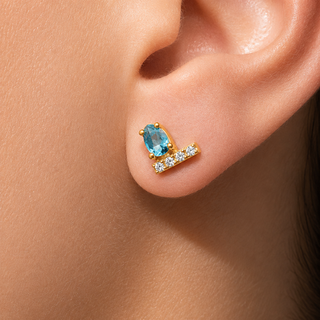 ARETES SINGA DORADO