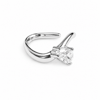 EAR CUFF GINGER PLATEADO