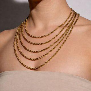 CADENA AVA DORADA 4MM