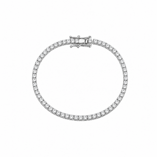 PULSERA TENNIS PLATEADA