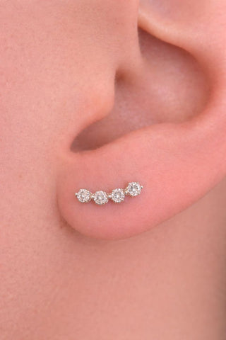 ARETES LUXOR PLATEADO