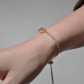 PULSERA RIBE ROSA OVAL