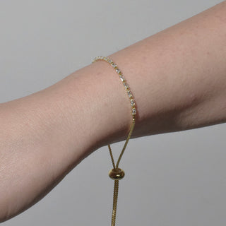 PULSERA STAT DORADA CRISTAL